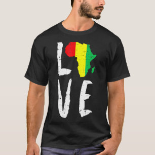Camiseta Amar África Mes de la Historia Negra Mes Africano 