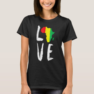 Camiseta Amar África Mes de la Historia Negra Mes Africano