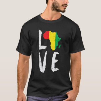 Camiseta Amar África Mes de la Historia Negra Mes Africano