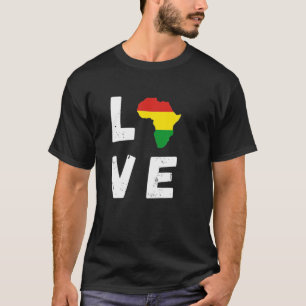 Camiseta Amar África Mes de la Historia Negra Mes Africano 