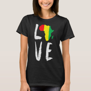 Camiseta Amar África Mes de la Historia Negra Mes Africano 