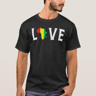 Camiseta Amar África Mes de la Historia Negra Mes Africano 