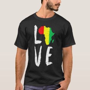 Camiseta Amar África Mes de la Historia Negra Mes Africano 
