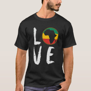 Camiseta Amar África Mes de la Historia Negra Mes Africano 