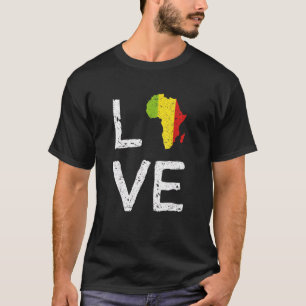 Camiseta Amar África Mes de la Historia Negra Mes Africano 