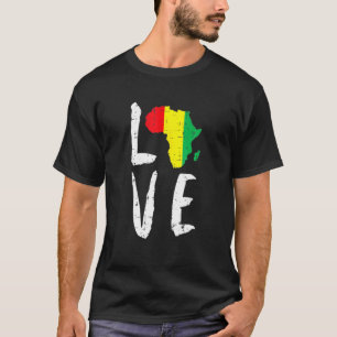 Camiseta Amar África Mes de la Historia Negra Mes Africano 