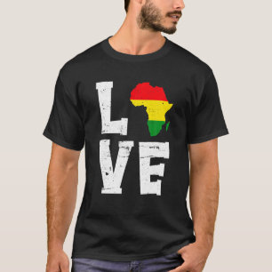 Camiseta Amar África Mes de la Historia Negra Mes Africano 