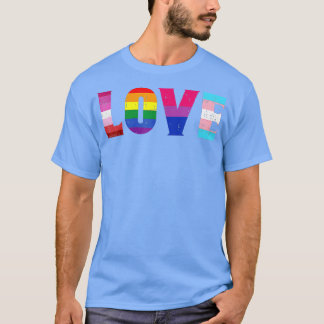 Camiseta Amar al aliado del Orgullo LGBT Transgénica lesbia