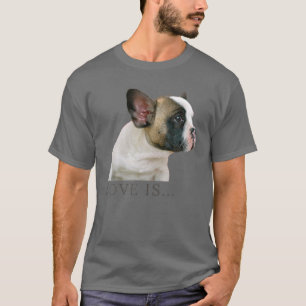 Camiseta Amar al Bulldog francés Frenchie Mamá papá Perro M