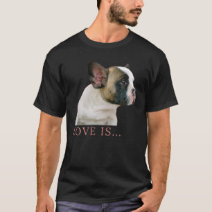Camiseta Amar al Bulldog francés Frenchie Mamá papá Perro M