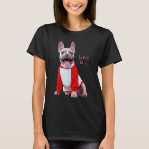 Camiseta Amar al Bulldog francés Frenchie Mamá papá Perro M