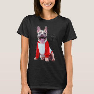 Camiseta Amar al Bulldog francés Frenchie Mamá papá Perro M