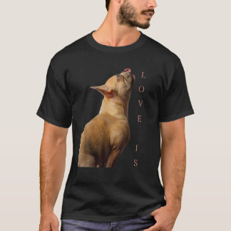 Camiseta Amar al Bulldog francés Frenchie Mamá papá Perro M
