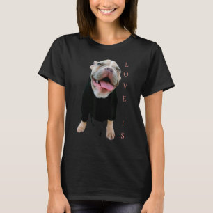 Camiseta Amar al Bulldog francés Frenchie Mom Dad Dog Pe