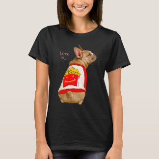 Camiseta Amar al Bulldog francés Frenchie Mom Dad Dog Pe