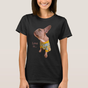 Camiseta Amar al Bulldog francés Frenchie Mom Dad Dog Pe