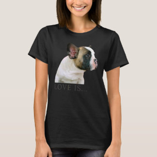 Camiseta Amar al Bulldog francés Frenchie Mom Dad Dog Pe