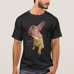 Camiseta Amar al Bulldog francés Frenchie Mom Dad Dog Pe