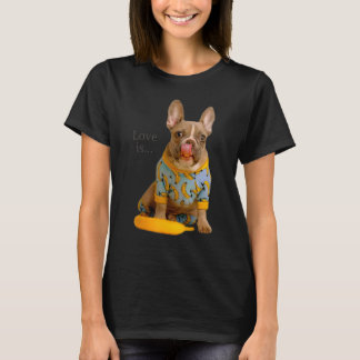 Camiseta Amar al Bulldog francés Frenchie Mom Dad Dog Pe