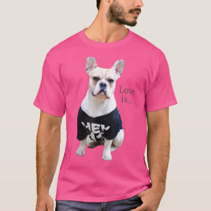 Camiseta Amar al Bulldog francés Frenchie Mom Dad Dog Pe