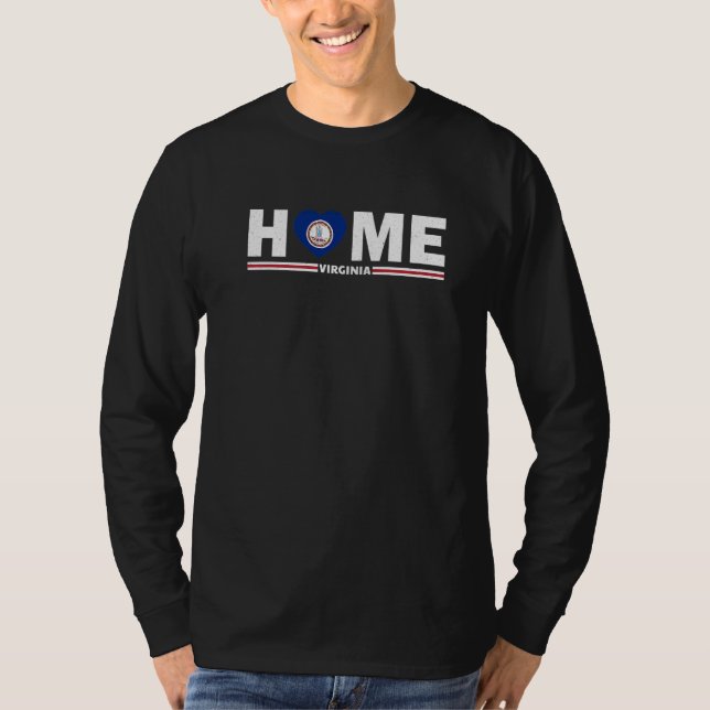 Camiseta Amar al Estado Hogar Virginia Roots Pride (Anverso)