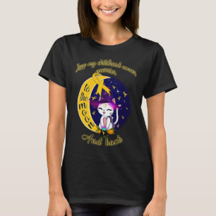 Camiseta amar al guerrero del cáncer infantil a la luna y a