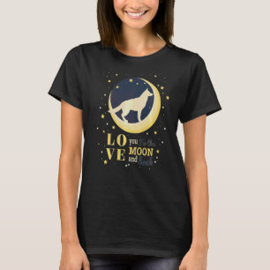 Camiseta Amar Al Pastor Alemán Gsd A La Luna
