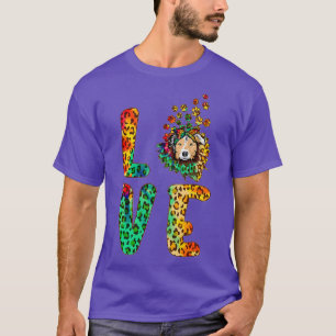 Camiseta Amar al Pastor Australiano Perro Gracioso Girasol