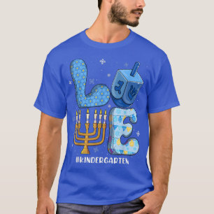 Camiseta Amar al profesor de guardería Chanukah Hanukkah ju