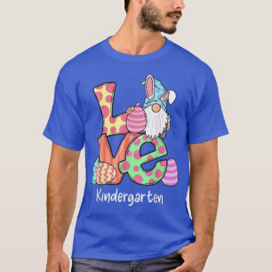 Camiseta Amar al profesor de guardería Cute Bunny Gnome Ega