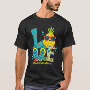 Camiseta Amar al profesor de guardería Pineapple Summer Bye