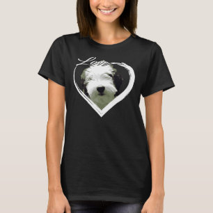 Camiseta Amar al Sheepadoodle Old English Sheepdog Poodle L