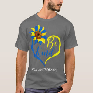 Camiseta Amar al ucraniano del girasol ucraniano sea amable