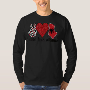 Camiseta Amar Albania Orgullosa Bandera Albanesa Raíces