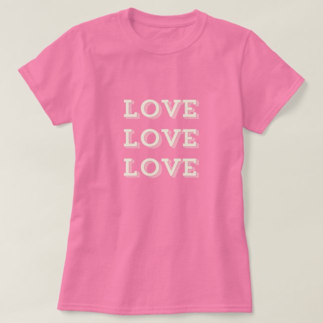 Camiseta Amar amor (Diseño del anverso)