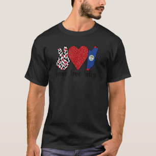 Camiseta Amar Belice Orgulloso Bandera Belice Raíces belice