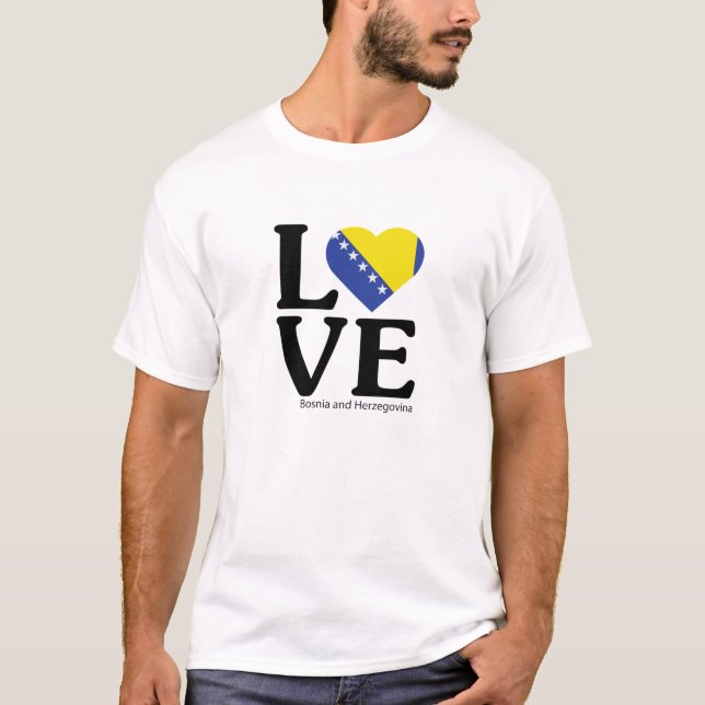 Camiseta Amar Bosnia y Herzegovina (Anverso)