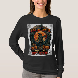 Camiseta Amar calabaza de luna llena espantapájaros esquele