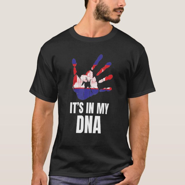 Camiseta Amar Camboya es en mi familia Dna Camboyan (Anverso)