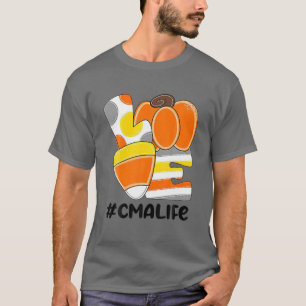 Camiseta Amar CMA Life RN LPN CNA Candy Corn Calabaza Hallo