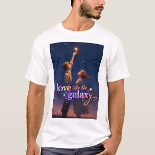 Camiseta Amar como la galaxia – Noche estrellada romántica