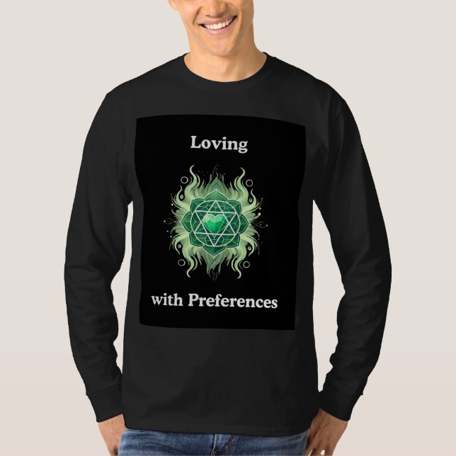 Camiseta Amar con la manga de preferencias (Anverso)