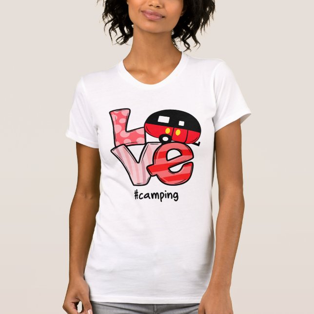 Camiseta Amar el acampar #Camping (Anverso)