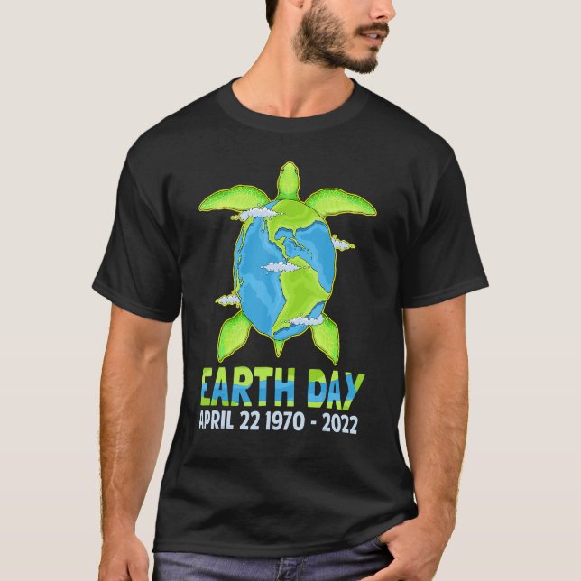Camiseta Amar el ambiente del planeta de la tortuga marina  (Anverso)