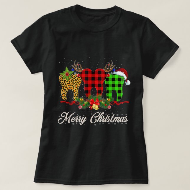 Camiseta Amar el árbol de Navidad Stethoscope Enfermeras Na (Diseño del anverso)