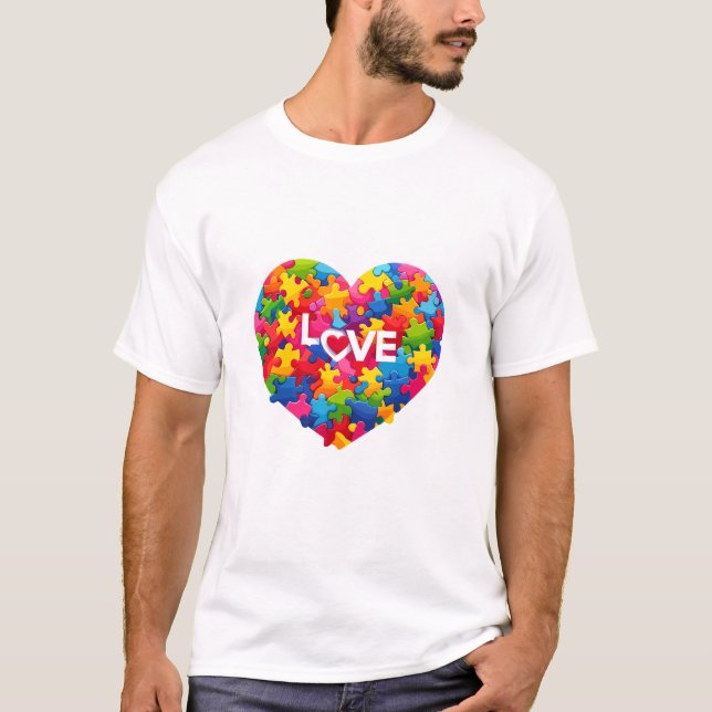 Camiseta Amar el autismo (Anverso)