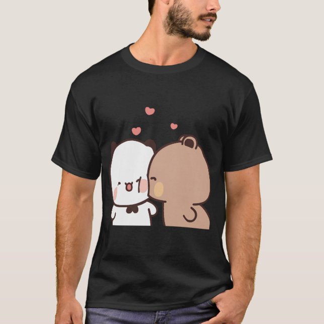 Camiseta Amar El Beso Desde El Oso Dudu A Bubu Pandaâ  (Anverso)