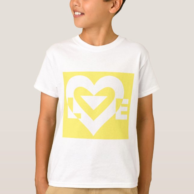 Camiseta Amar el blanco con el amarillo (Anverso)