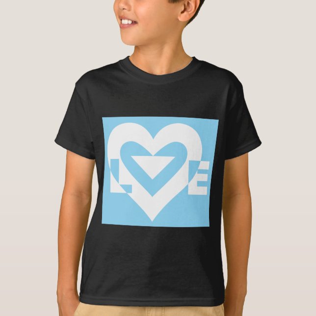 Camiseta Amar el blanco con el azul (Anverso)
