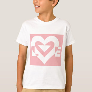 Camiseta Amar el blanco en rosa